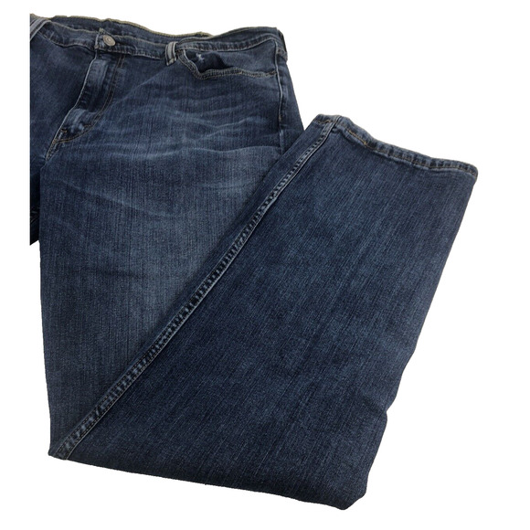 Levi's 514 Men's Jeans 40 x 32 Regular Fit Straight Leg Y2K Blue Denim Stonewash - Picture 5 of 13